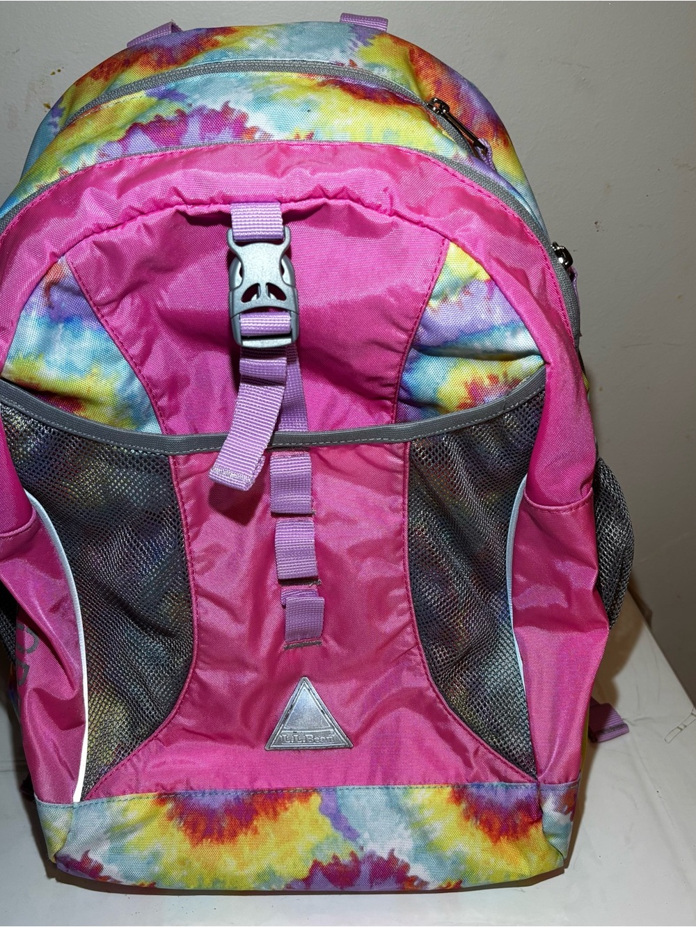 L.L. Bean Explorer Pink Tie-Dye Backpack